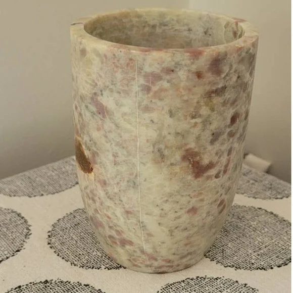 Vintage Marble Small Vase 4" Tall - Picture 3 of 6